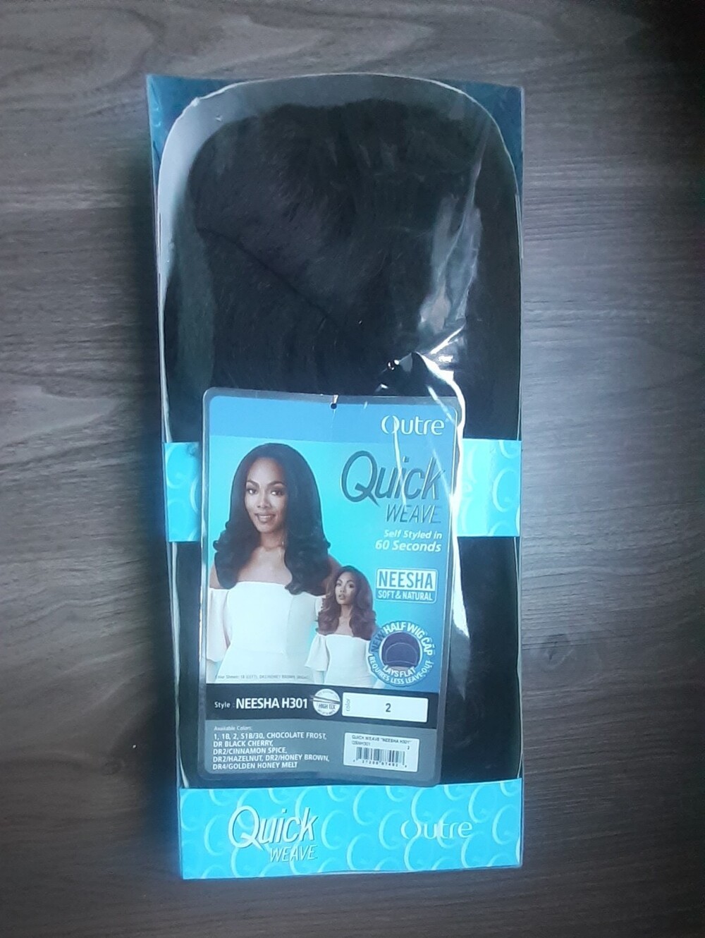 Quick Weave Neesha H301 Synthetic Hair Weave -Dark Brown